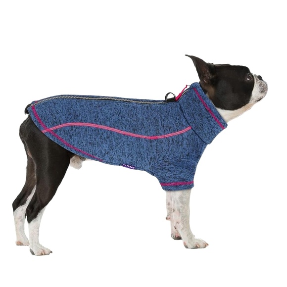 Other - NEW OYEOLLO Dog Jacket Large Heather Blue Reflective Zipper Safety Outdoor